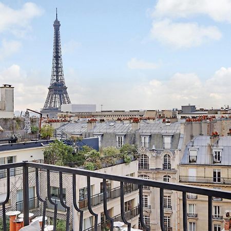 Eiffel Tower View Lägenhet Paris Exteriör bild