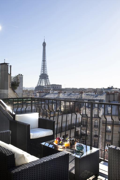 Eiffel Tower View Lägenhet Paris Exteriör bild
